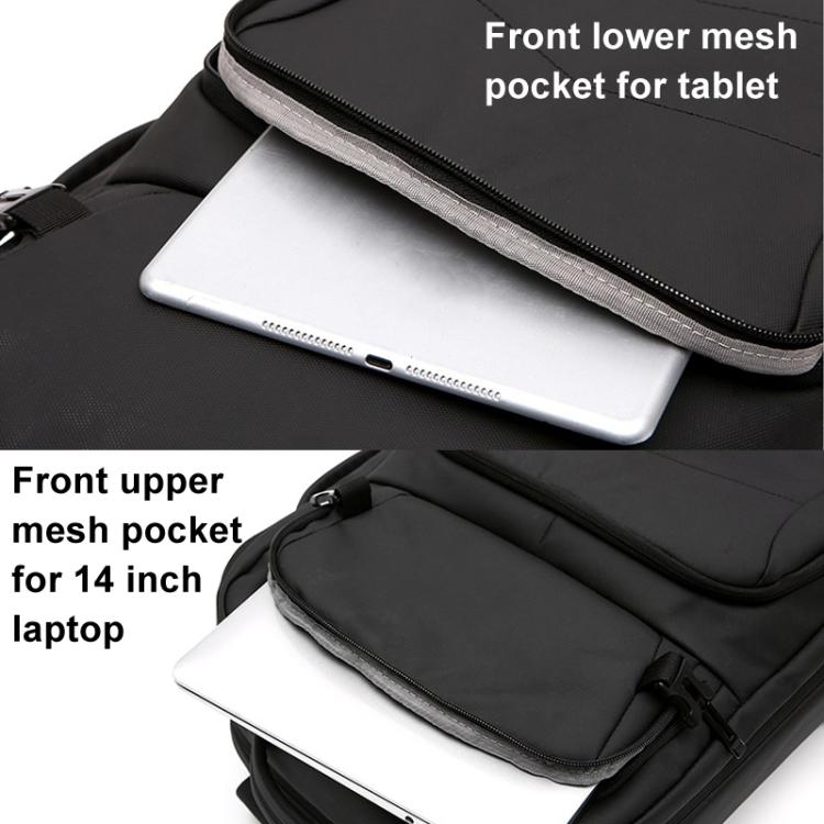 For DJI Air 3 BKANO A3-005 Large Capacity Shoulder Bag Organizer Backpack(Black) by BKANO