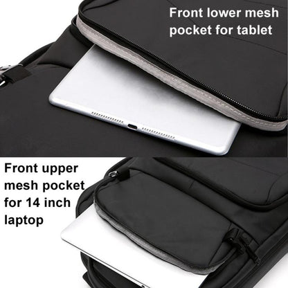 For DJI Air 3 BKANO A3-005 Large Capacity Shoulder Bag Organizer Backpack(Black) by BKANO