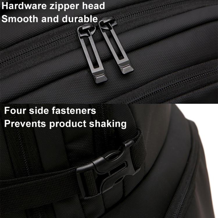 For DJI Air 3 BKANO A3-005 Large Capacity Shoulder Bag Organizer Backpack(Black) by BKANO