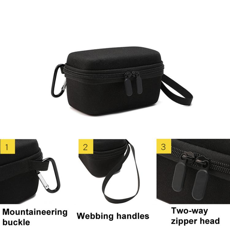 For Insta360 X4 BKANO INX4-001 Body Storage Bag Hard-shell Clutch Bag(Black) by BKANO