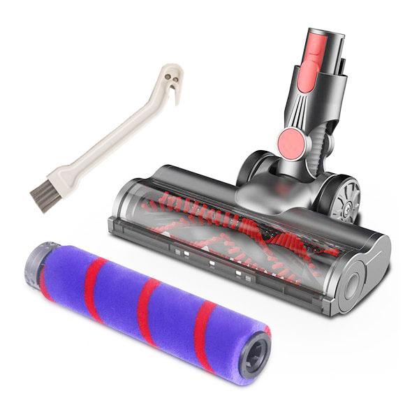 For Dyson V7 / V8 / V10 / V11 / V15 Vacuum Cleaner Floor Brush Carbon Fiber Attachment, Spec: 3pcs /Set by bashfashion