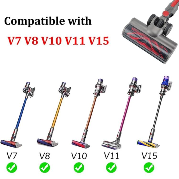 For Dyson V7 / V8 / V10 / V11 / V15 Vacuum Cleaner Floor Brush Carbon Fiber Attachment, Spec: Type 1 by bashfashion