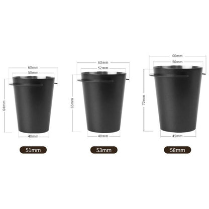 Thickened Coffee Catchers Espresso Machine Handle Catch Tool, Style: 58mm Stainless Steel Mirror by bashfashion