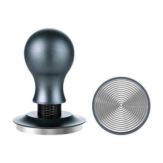 Coffee Constant Pressure Powder Press Adjustable Impact Hammer, Style: Silver Blue Thread(53mm) by bashfashion