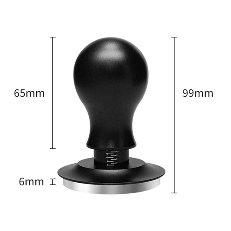 Coffee Constant Pressure Powder Press Adjustable Impact Hammer, Style: Black Flat Bottom+Round Base(58mm) by bashfashion