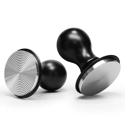 Coffee Constant Pressure Powder Press Adjustable Impact Hammer, Style: Silver Blue Thread+Round Base(53mm) by bashfashion