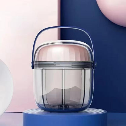 Portable Pill Box Sealed Waterproof Pill Dispenser Drugs Medicine Organizer Dispenser Box, Color: Large Pink by bashfashion