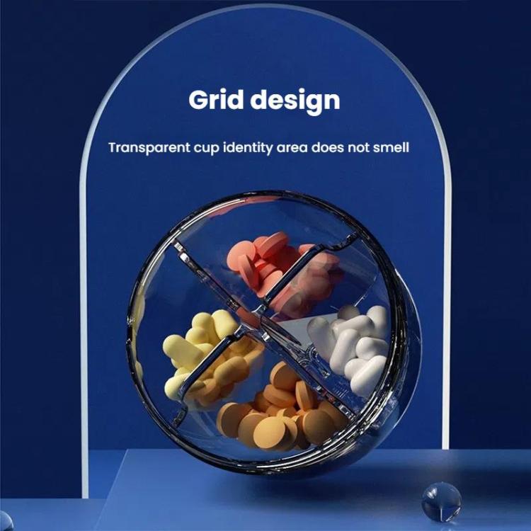 Portable Pill Box Sealed Waterproof Pill Dispenser Drugs Medicine Organizer Dispenser Box, Color: Large Green by bashfashion