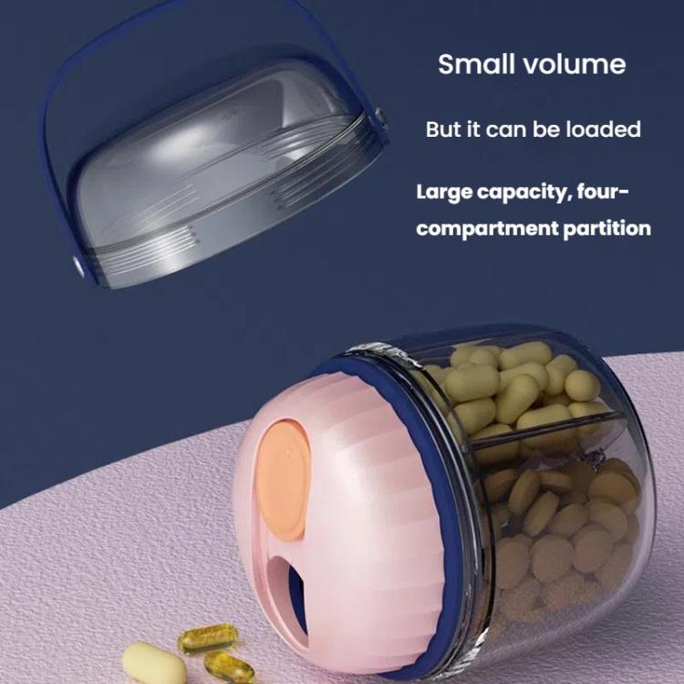 Portable Pill Box Sealed Waterproof Pill Dispenser Drugs Medicine Organizer Dispenser Box, Color: Large Green by bashfashion