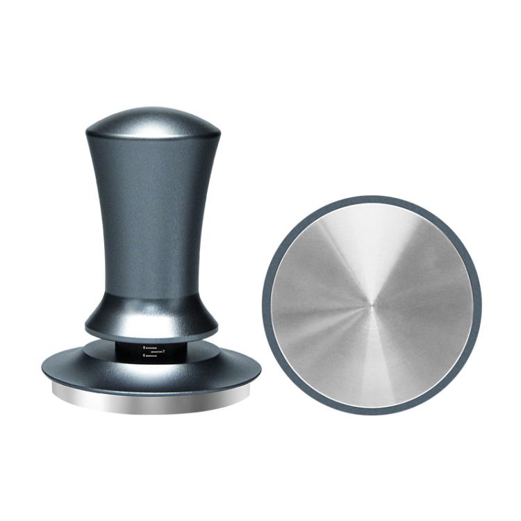 Scale Horizontal Constant Pressure Coffee Grinder Stretching Powder Press Hammer, Style: Silver Blue Flat Bottom(51mm) by bashfashion