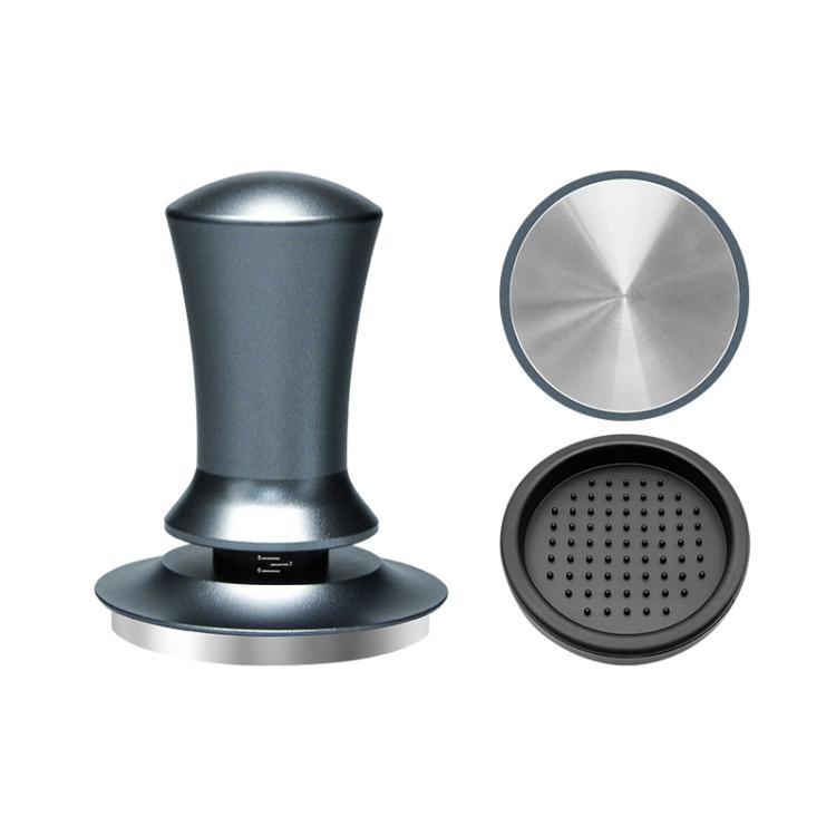 Scale Horizontal Constant Pressure Coffee Grinder Stretching Powder Press Hammer, Style: Silver Blue Flat Bottom+Round Base(58mm) by bashfashion