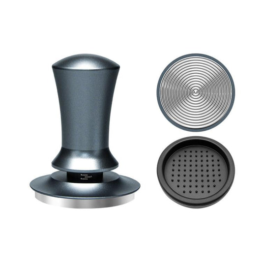 Scale Horizontal Constant Pressure Coffee Grinder Stretching Powder Press Hammer, Style: Silver Blue Thread+Round Base(51mm) by bashfashion