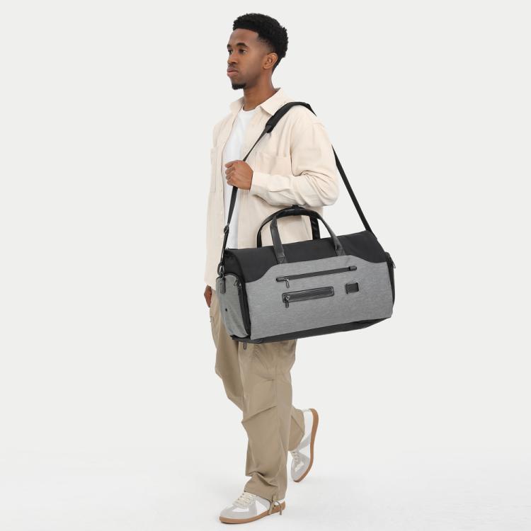 Ozuko 20 Inch Travel Business Foldable Waterproof Handbag(Black) by Ozuko