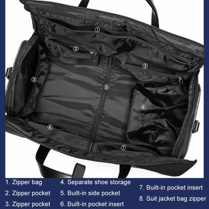 Ozuko 20 Inch Travel Business Foldable Waterproof Handbag(Black) by Ozuko