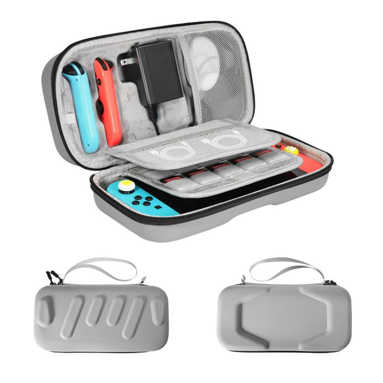 For Nintendo Switch / Switch OLED Storage Bag Portable Hard Shell Handbag EU Plug Version(White) by bashfashion