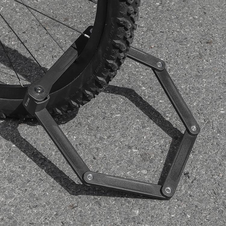 WEST BIKING Bicycle Folding Lock Anti-theft Equipment For Cycling(Black) by WEST BIKING