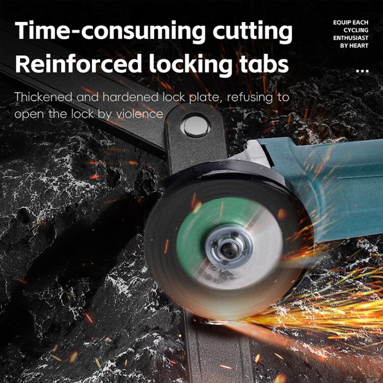 WEST BIKING Bicycle Folding Lock Anti-theft Equipment For Cycling(Black) by WEST BIKING