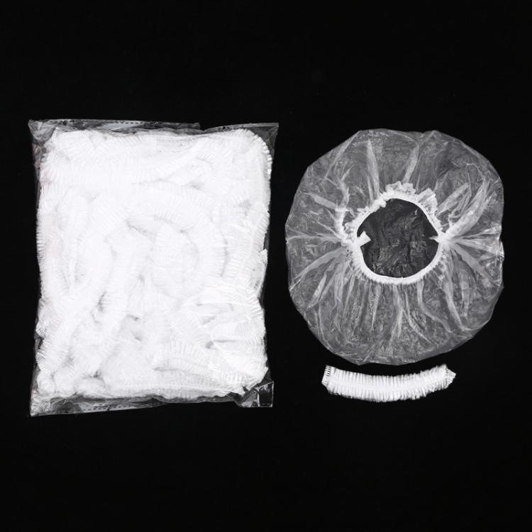 150pcs /Pack Disposable Shower Caps Waterproof Clear Hair Cap 23.5cm by bashfashion