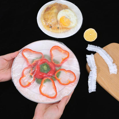 150pcs /Pack Disposable Shower Caps Waterproof Clear Hair Cap 23.5cm by bashfashion