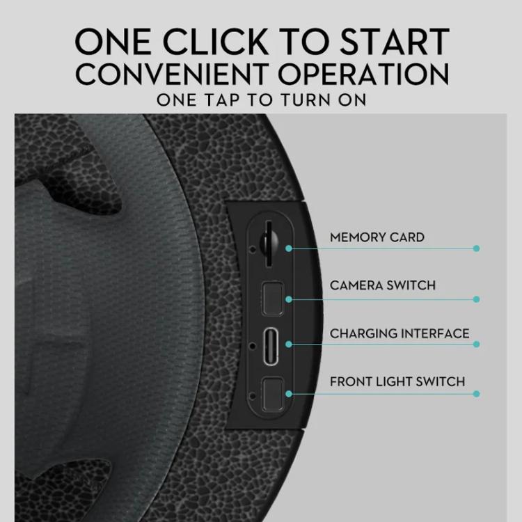 Anytek RAW2 Smart Helmet Recorder Cycling Head Mounted Outdoor Anti-Shake Sports Camera(White) by Anytek