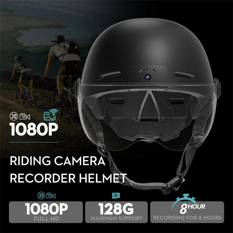 Anytek RAW2 Smart Helmet Recorder Cycling Head Mounted Outdoor Anti-Shake Sports Camera(Black) by Anytek
