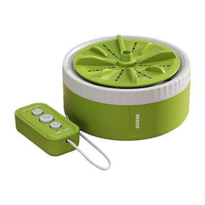 Mini Portable Underwear Socks Turbine Washing Machine, Color: Green Three-speed Timing by bashfashion