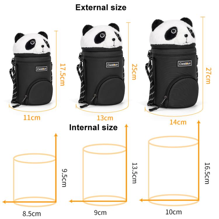 Cwatcun D162 Small Camera Lens Cylinder Cartoon Panda Camera Lens Protective Cover by Cwatcun