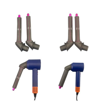 1pair 30mm For Dyson Hair Dryer 360 Degree Rotating Elbow Adapter And Hair Curling Barrel Set by bashfashion