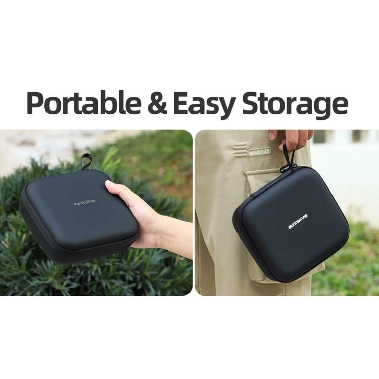 For DJI Flip Sunnylife FP-B957 Storage Bag Mini Vlog Aerial Camera Protective Case(Black) by Sunnylife