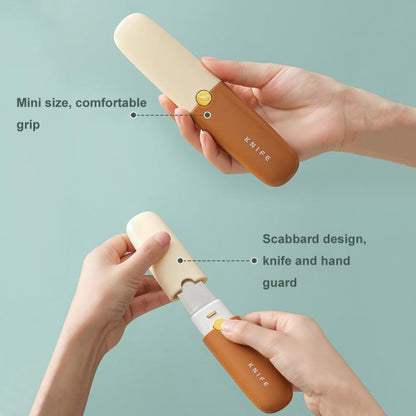 2-in-1 Household Double-headed Multifunctional Portable Fruit Knife Peeler(Gray) by bashfashion