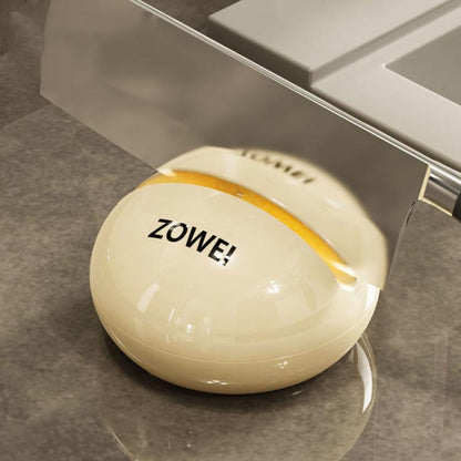 Suction Cup Knife Sharpener Kitchen Household Mini Sharpening Tool Tungsten Steel Quick Sharpening Tool(Cream Color) by bashfashion