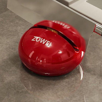 Suction Cup Knife Sharpener Kitchen Household Mini Sharpening Tool Tungsten Steel Quick Sharpening Tool(Red) by bashfashion