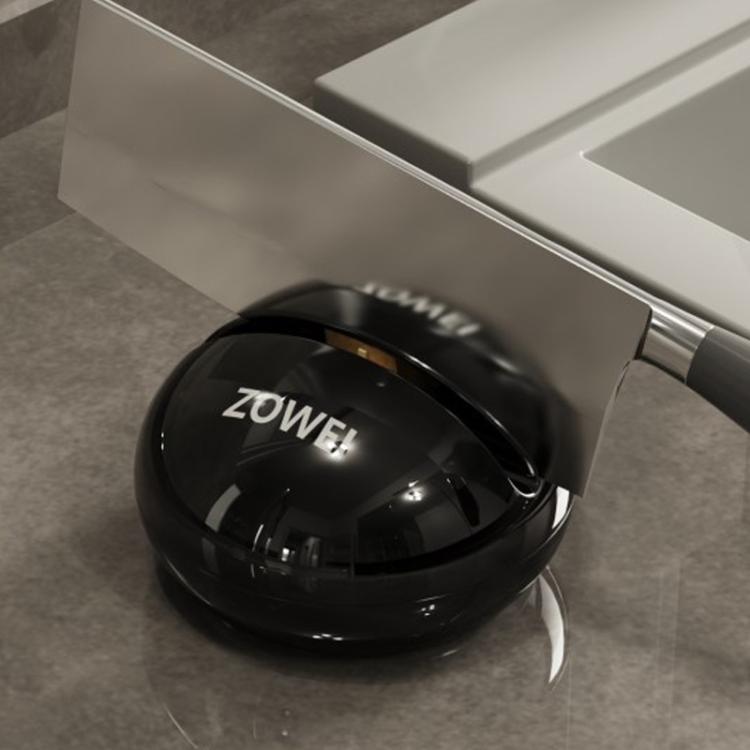 Suction Cup Knife Sharpener Kitchen Household Mini Sharpening Tool Tungsten Steel Quick Sharpening Tool(Black) by bashfashion