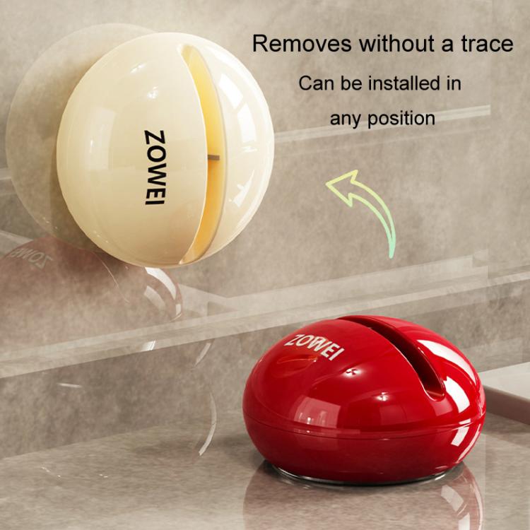 Suction Cup Knife Sharpener Kitchen Household Mini Sharpening Tool Tungsten Steel Quick Sharpening Tool(Cream Color) by bashfashion