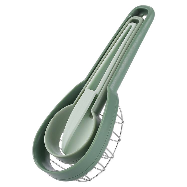 Multifunctional 3 In 1 Avocado Slicer Kitchen Household Fruit Cutter(Green) by bashfashion