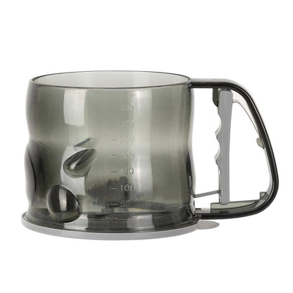 Kitchen Handheld Semi-Automatic Flour Sifter Baking Assistant Powder Sieving Tool(Tea Gray) by bashfashion