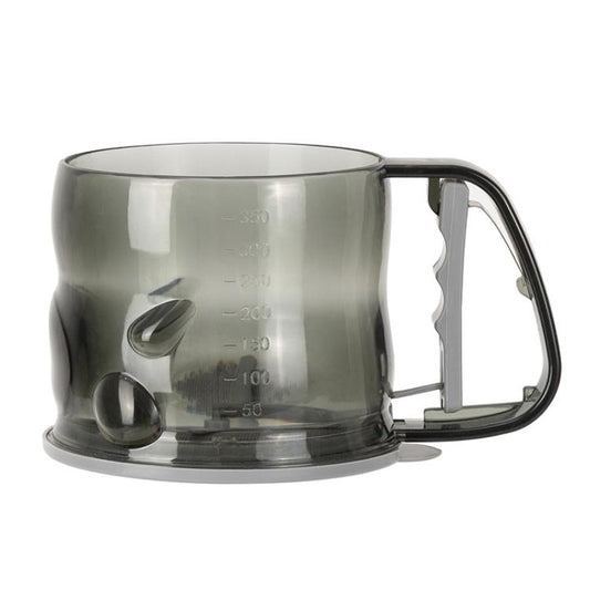 Kitchen Handheld Semi-Automatic Flour Sifter Baking Assistant Powder Sieving Tool(Tea Gray) by bashfashion