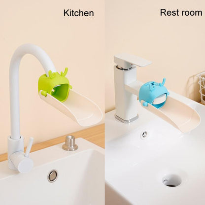 Cartoon Little Deer Kids Faucet Extender Household Splashproof Faucet Diverter Tool(Green) by bashfashion