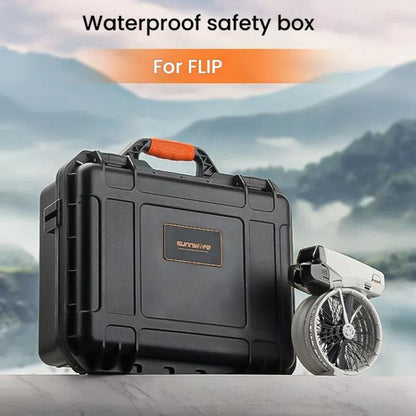 For DJI Flip Sunnylife AQX-19 Waterproof Storage Protective Suitcase Aerial Camera Smooth Flying Kit Bag(Black) by Sunnylife