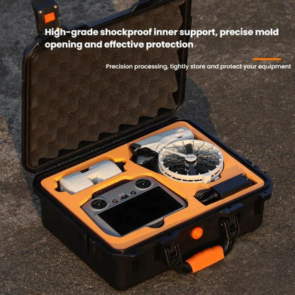 For DJI Flip Sunnylife AQX-19 Waterproof Storage Protective Suitcase Aerial Camera Smooth Flying Kit Bag(Black) by Sunnylife