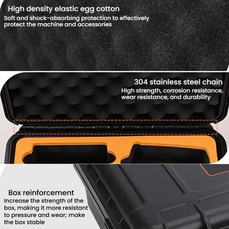 For DJI Flip Sunnylife AQX-19 Waterproof Storage Protective Suitcase Aerial Camera Smooth Flying Kit Bag(Black) by Sunnylife