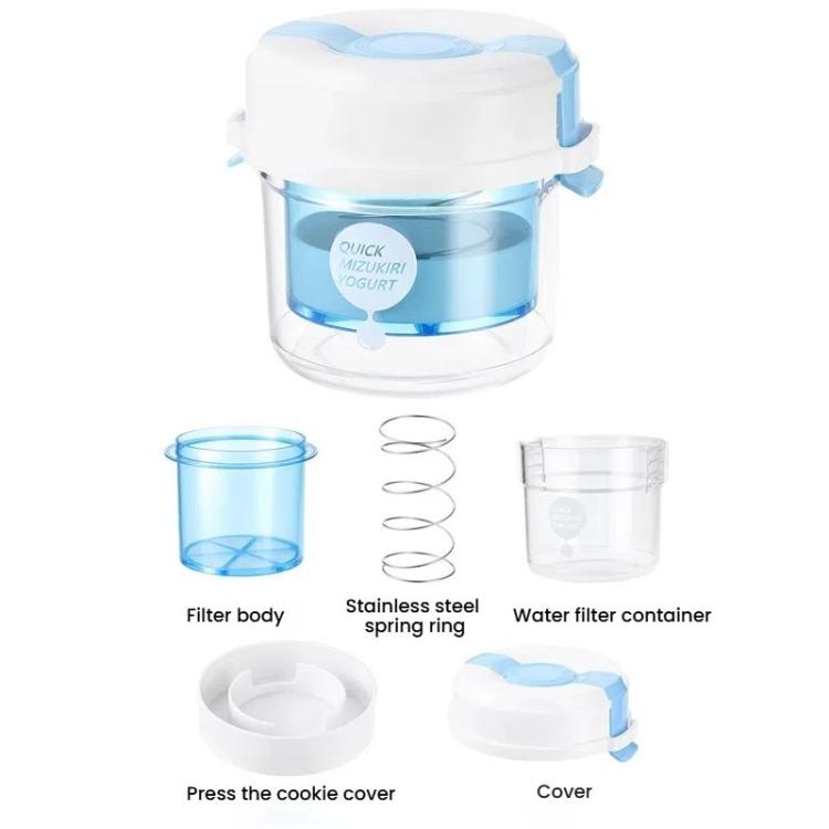 Yogurt Filter Homemade Greek Cheese Strainer Whey Cold Drain Separator Strainer Drainer Container(Blue) by bashfashion