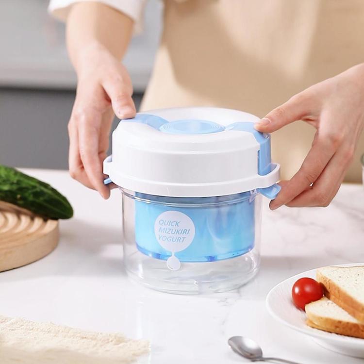 Yogurt Filter Homemade Greek Cheese Strainer Whey Cold Drain Separator Strainer Drainer Container(Blue) by bashfashion