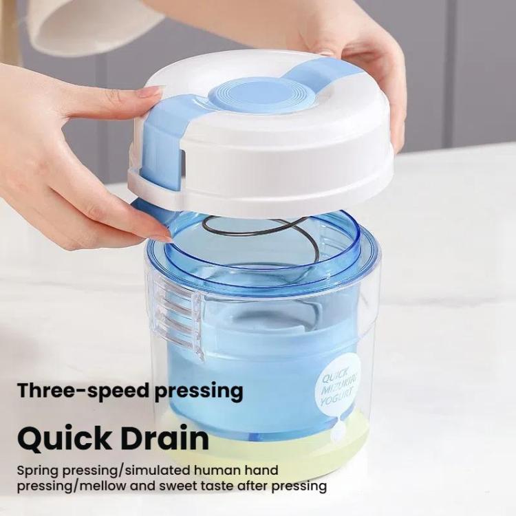 Yogurt Filter Homemade Greek Cheese Strainer Whey Cold Drain Separator Strainer Drainer Container(Blue) by bashfashion