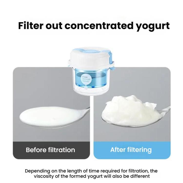 Yogurt Filter Homemade Greek Cheese Strainer Whey Cold Drain Separator Strainer Drainer Container(Blue) by bashfashion