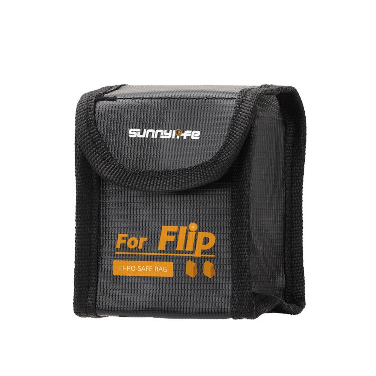 For DJI Flip Sunnylife Battery Explosion Proof Bag Li-ion Safety Storage Bag Flame Retardant Protective Bag Medium (For 2 Batteries) by Sunnylife