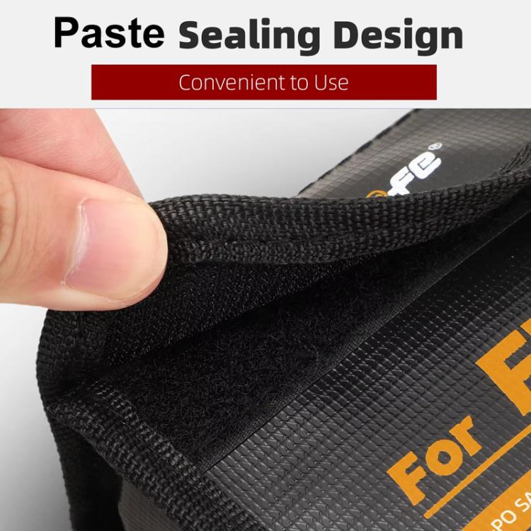 For DJI Flip Sunnylife Battery Explosion Proof Bag Li-ion Safety Storage Bag Flame Retardant Protective Bag Large (For 2 Batteries) by Sunnylife