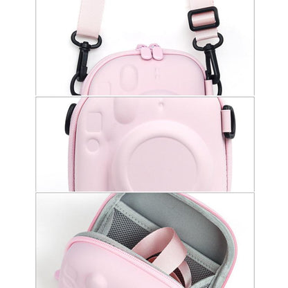 For FUJIFILM Instax Mini7+/8/9/11/12/40 Universal Hard Case Bag EVA Storage Bag(Pink) by bashfashion
