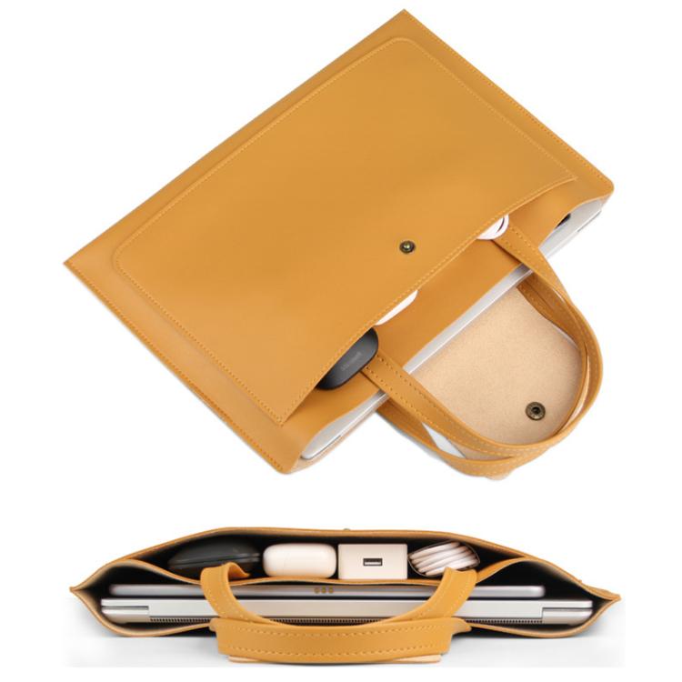 Laptop Computer Handbag For Ipad Macbook Lenovo Huawei Computer Inner Bag Briefcase, Spec: 15/16 inch(Black) by bashfashion