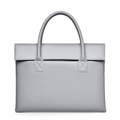 14 inch Laptop Bag Lightweight Laptop Bag Business Simple Handheld Briefcase(Gray) by bashfashion